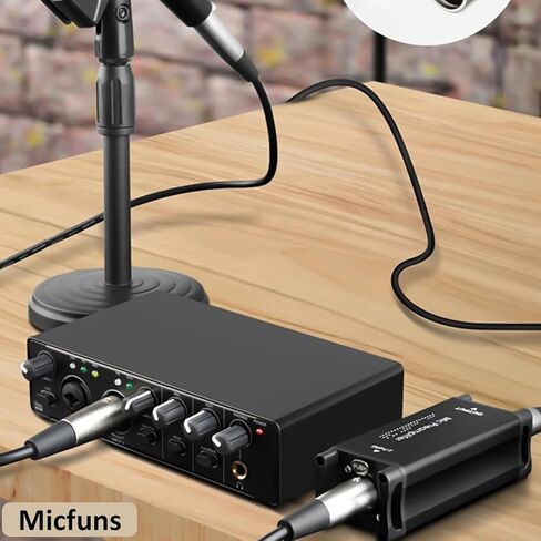 مضخم ميكروفون Micfuns M11، مضخم ميكروفون، 25 ديسيبل، مكاسب فائقة النظافة، تقليل الضوضاء للميكروفونات الديناميكية والشريطية in Kuwait