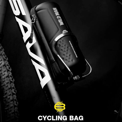 QELEG Bicycle Bike Storage Bag Bike Tool Bag Bicycle Storage Bag PU Leather Bicycle Repair Tool Pouch MTB Road Bike Bag for Water Bottle Cage in Kuwait