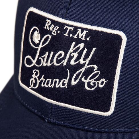 قبعة شبكية من الخلف من Lucky Brand Standard Trucker مع مشبك خلفي قابل للتعديل للرجال والنساء (مقاس واحد يناسب الجميع) in Kuwait