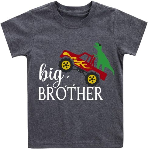Big Brother T Shirt for Baby Boys Cotton T-Shirt Short Sleeve Tops Toddler Baby Announcement Tees Outfits 1-7 Years in Saudi Arabia