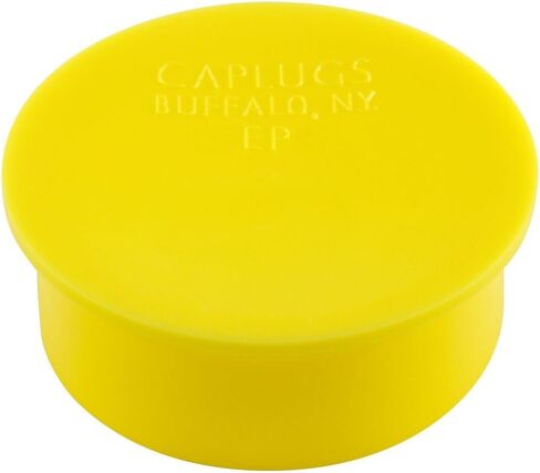 Caplugs EP-12 EP Series – Plastic Plug for Threaded Connectors, 1000 Pack, Yellow LD-PE, Nominal Thread Size 3/4"-20 Flanged, Dust & Impact Protection, Fit Smooth Cylindrical Surfaces, Easy Removal in Saudi Arabia