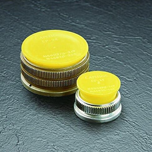 Caplugs EP-12 EP Series – Plastic Plug for Threaded Connectors, 1000 Pack, Yellow LD-PE, Nominal Thread Size 3/4"-20 Flanged, Dust & Impact Protection, Fit Smooth Cylindrical Surfaces, Easy Removal in Saudi Arabia