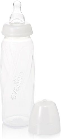 زجاجات الأطفال وحديثي الولادة والرضع من إيفينفلو - تساعد على تقليل المغص - شفافة، 8 أونصة (عبوة من 6 قطع) in Kuwait