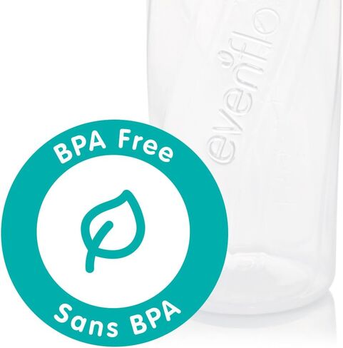 زجاجات الأطفال وحديثي الولادة والرضع من إيفينفلو - تساعد على تقليل المغص - شفافة، 8 أونصة (عبوة من 6 قطع) in Kuwait