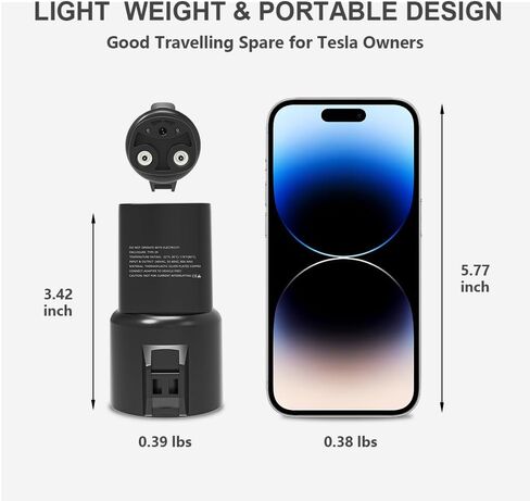 محول J1772 إلى Tesla لطراز Tesla 3/Y/S/X، 80 أمبير/250 فولت تيار متردد، محول شحن Tesla لرحلة الشركة المنزلية، محمول، آمن، صلب، تصميم متين متوافق مع محطة شاحن J1772، المستوى 1، 2 in Kuwait