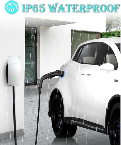 مناسب لمحول الشحن Tesla إلى J1772، ومحول Tesla إلى J1772، مناسب لجميع J1772 EV 48A 250V Max مع قفل مضاد للسقوط، للجدار/الوجهة/شواحن الهاتف المحمول in Kuwait