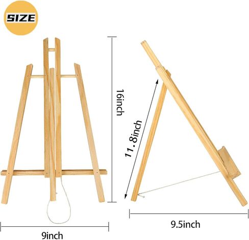 8 عبوات حامل خشبي، حامل حامل مقاس 40.64 سم، حامل للوحات الرسم والفنون والحرف اليدوية وحامل ثلاثي القوائم وحفلات الرسم. (8) in Kuwait