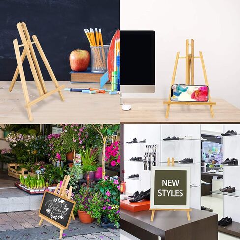 8Pack Wooden Easel,16"Easel Stand,Easel for Painting canvases, Art, Crafts, Tripod, Painting Party. (8) in Saudi Arabia