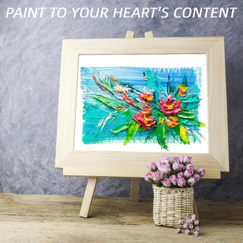 8Pack Wooden Easel,16"Easel Stand,Easel for Painting canvases, Art, Crafts, Tripod, Painting Party. (8) in Saudi Arabia