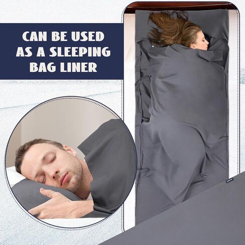 Preboun 4 Pcs Sleeping Bag Liner Ultralight Adult Sleep Sack Travel Camping Sheets Self Tan Sleep Sack Lightweight Sleeping Bags for Adults and Kids Hotels Camping Hiking Backpacking Bed in Saudi Arabia