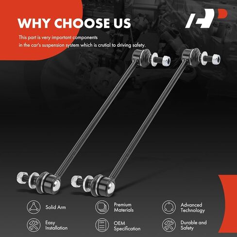 A-Premium 2 x Front Sway Bar Links Stabilizer Bar Links, Compatible with Toyota & Lexus & Scion - RAV4, Corolla iM, Prius (Plug-In & V), Mirai, CT200h, HS250h, NX200t, NX300, NX300h, tC, xB, iM in Saudi Arabia
