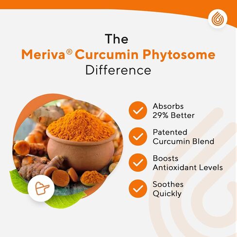 NERVE RENEW Curcumin Nerve Defense with Meriva Curcumin Phytosome for Complete Nerve Nourishment and Comfort - Optimized Curcumin with Black Pepper Extract - 30 Capsules in Saudi Arabia