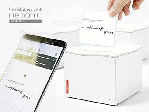 طابعة ملصقات نيمونيك MANGOSLAB MIP-001LW | طابعة ملصقات حرارية بلوتوث متينة للشركات الصغيرة | طابعة لاسلكية محمولة وصانع ملصقات شحن بدون حبر | طابعة فورية صغيرة للهاتف والكمبيوتر in Kuwait