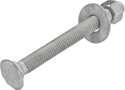 1/2" x 8" (25 pack) Galvanized Carriage Bolt Kit, Hot Dip Galvanized for Exterior Use by Makers Bolt in Saudi Arabia