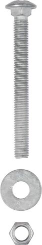 1/2" x 8" (25 pack) Galvanized Carriage Bolt Kit, Hot Dip Galvanized for Exterior Use by Makers Bolt in Saudi Arabia