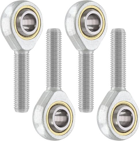Rierdge SA6T/K Rod End Bearing, 6mm Inside Dia Rod End Bearing Right Hand Male Outer Thread Metric Rod end Joint Bearing POS6A, 4pcs in Saudi Arabia