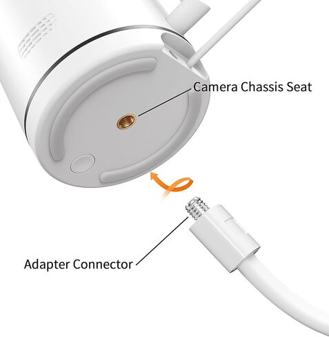 حامل حامل على الأرض قابل للتعديل من FEISIKE قابل للتعديل مع بصريات الرضع DXR-8 Pro، Nanit Pro، VTech HelloBaby eufy أو معظم أجهزة مراقبة الأطفال مع فتحة لولبية in Kuwait