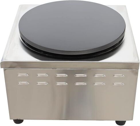 PreAsion 16''Commercial Gas Crepe Makers Machine LPG Gas Pancake Machine Griddle Maker Machine with Low Pressure Valve for Blintzes, Eggs, Tortilla, Eggs, Tortilla in Saudi Arabia