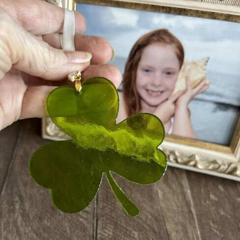 Irish Grandma Gift- Grandmother Blessing with Handmade in USA Glass Cross/Shamrock- New Irish Grandma, Birthday, Mother's Day (Cross) in Saudi Arabia
