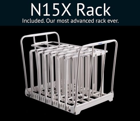 LIPAVI Sous Vide System Model NXC15-UNIR - with C15 Container, N15X Rack and an Universal lid - fits virtually any sous vide machine up to 2.755 inches (70mm) in diameter in Kuwait