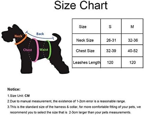 3pcs Bow Ties Bling Cute Dog Harness and Dog Collar with Lead for Dog - Black - S in Saudi Arabia