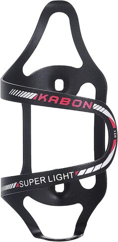 Bike Water Bottle Holder, KABON Lightweight Bicycle Alloy Aluminum Side Load Water Bottle Cage Brackets for Road Bike MTB Cycling Accessories - Red in Saudi Arabia