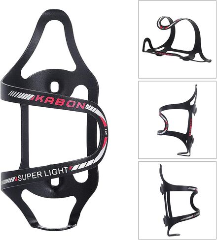 Bike Water Bottle Holder, KABON Lightweight Bicycle Alloy Aluminum Side Load Water Bottle Cage Brackets for Road Bike MTB Cycling Accessories - Red in Saudi Arabia