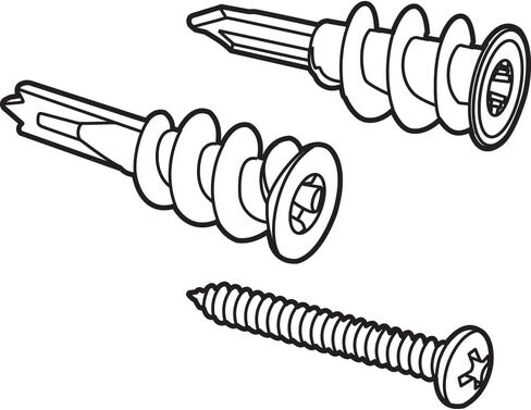 Prime-Line MP10781 Zip-It Wall Anchors, #8, Zinc and Nylon Anchors, Heavy Duty Design (Single Pack) in Saudi Arabia