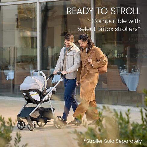 مقعد سيارة للرضع من بريتاكس سايبرس، مقعد سيارة مواجه للخلف مع قاعدة جبال الألب، ClickTight، أقمشة فاخرة، Ponte Glacier in Kuwait