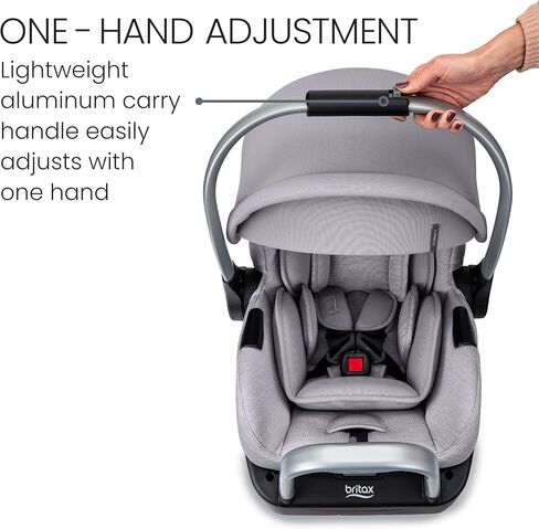 مقعد سيارة للرضع من بريتاكس سايبرس، مقعد سيارة مواجه للخلف مع قاعدة جبال الألب، ClickTight، أقمشة فاخرة، Ponte Glacier in Kuwait