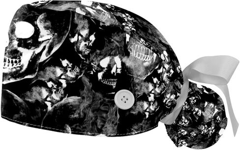 قطعتان من قبعات العمل القابلة للتعديل، قبعات فرك منتفخة ملونة مجردة، قبعات نسائية ذات شعر طويل in Kuwait