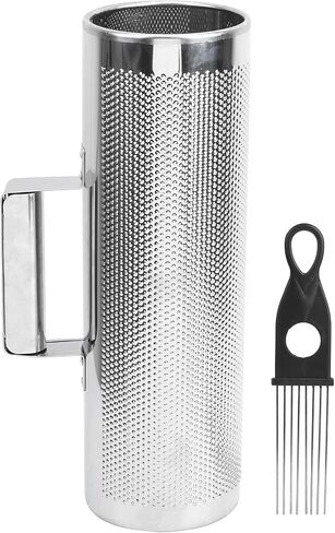 Guiro Shaker, Aluminum Guiro Instrument with Scraper Orff Percussion Instrument Shaker Musical Instruments Band Accompaniment Sand Hammer, 4x12in in Saudi Arabia