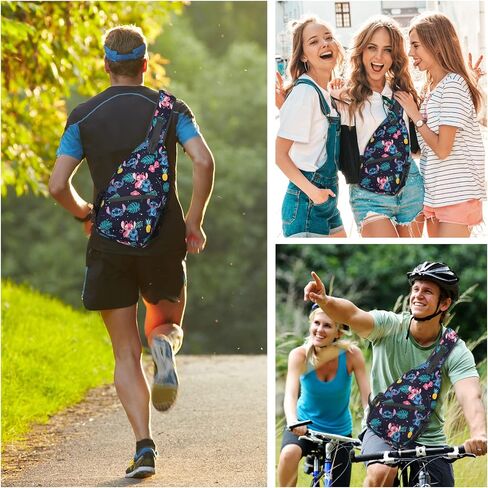 Cute Sling Bag for Man Fanny Pack Adult Crossbody Sling Backpack Travel Hiking Woman Chest Bag Daypack in Saudi Arabia