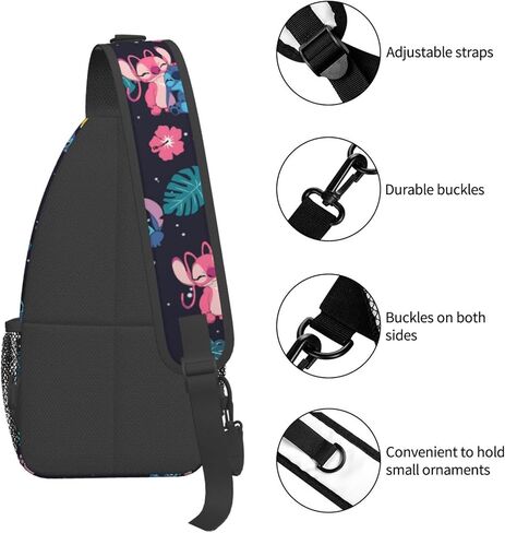 Cute Sling Bag for Man Fanny Pack Adult Crossbody Sling Backpack Travel Hiking Woman Chest Bag Daypack in Saudi Arabia