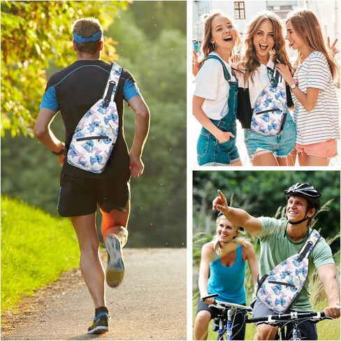 Cute Sling Bag for Man Fanny Pack Adult Crossbody Sling Backpack Travel Hiking Woman Chest Bag Daypack in Saudi Arabia
