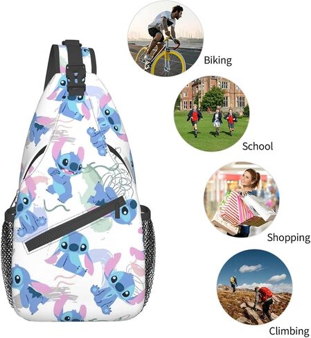Cute Sling Bag for Man Fanny Pack Adult Crossbody Sling Backpack Travel Hiking Woman Chest Bag Daypack in Saudi Arabia