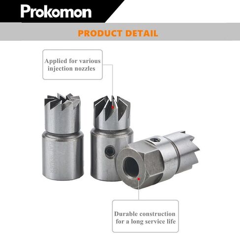 أداة تنظيف قاطعة مقعد حاقن الديزل 17 قطعة من Prokomon، أداة إزالة إصلاح المخرطة المسطحة، متوافقة مع BMW Mercedes-Benz Renault Ford in Kuwait