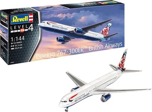 Revell 03862 Boeing 767-300ER British Airways 1:144 Scale Unbuilt/Unpainted Plastic Model Kit in Saudi Arabia