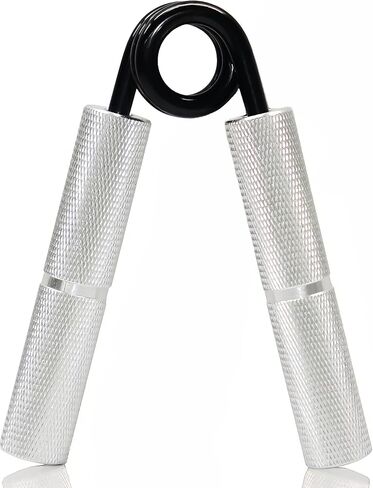 TIT COOPOPE Hand Grip Strength Trainer Wrist Strengthener - Resistance from 50-350LB Metal Hand Grip Strengthener Exerciser for Hand,and Fingers,Silver Stainless Steel in Saudi Arabia