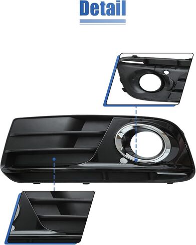 X AUTOHAUX 8R0807681M Front Left Driver Side Fog Light Grille Cover Trim for Audi Q5 8R0 2013-2017 in Saudi Arabia