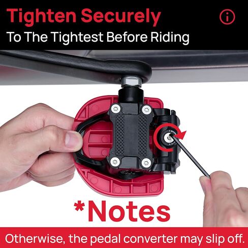Pedal Converter Compatible with Peloton Bike & Bike Plus, Pedals for Regular Shoes Fit Original Bike & Bike+, Replacement Pedals Adapter, Flat Platform Clipless, Exercise Bike Accessories in Saudi Arabia
