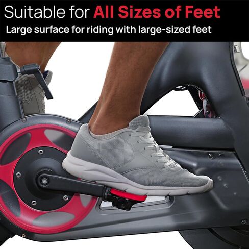 Pedal Converter Compatible with Peloton Bike & Bike Plus, Pedals for Regular Shoes Fit Original Bike & Bike+, Replacement Pedals Adapter, Flat Platform Clipless, Exercise Bike Accessories in Saudi Arabia
