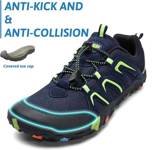 أحذية المشي لمسافات طويلة للأولاد من ASHON | أحذية حافي القدمين | صندوق عريض عند الأصابع | أحذية رياضية خفيفة الوزن للمشي والجري in Kuwait