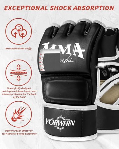 Adult Teens Heavy Punching Bag Gloves, Martial Arts Gloves with Adjustable Wrist Strap, Kickboxing Gloves for MMA Punching Boxing for Men & Women Training… in Saudi Arabia
