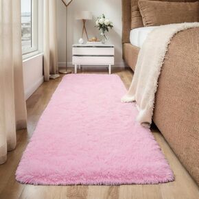 Soft Area Rugs for Bedroom Living Room, Modern Shag Rug Fluffy Carpets, Abstract Plush Fuzzy Bedside Rug, Aesthetic Indoor Floor Rug for Kids Girls Dorm Room Home Decor, Black 2x3 Feet in Saudi Arabia