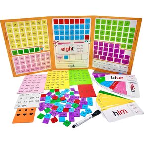 Phonics Word Building Magnetic Tiles Set, Phonics Manipulatives, Magnetic Letter Tiles, Educational Learning Kit with 239 Foam Tiles, 90 Cards, Magnetic Folder in Saudi Arabia