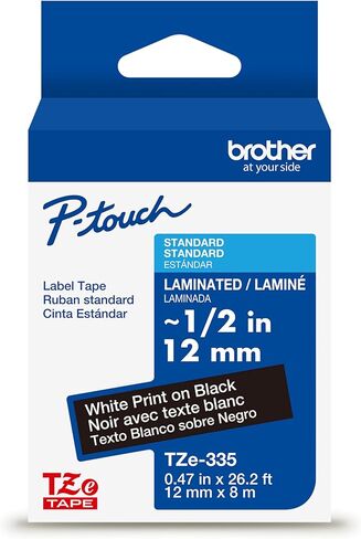 Brother Tape, Black on Clear Extra Strength, 9mm (TZeS121) in Saudi Arabia