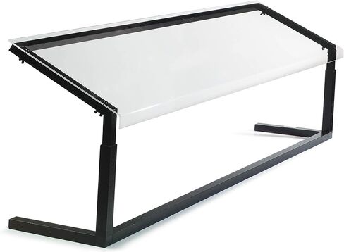 Carlisle FoodService Products Buffet Bar Adjustable Sneeze Guard for Catering, Buffets, Restaurants, Plastic, 73.25 Inches, Black in Saudi Arabia