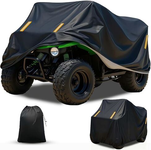 غطاء ATV خارجي لـ Kawasaki Brute Force 750 4x4i Limited غطاء دراجة رباعية لجميع الأحوال الجوية، أغطية دراجة نارية مقاومة للماء حماية من الأشعة فوق البنفسجية ضد الغبار والرياح مع شرائط عاكسة-KO85 in Kuwait
