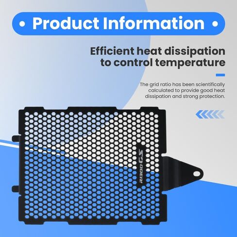 استبدال واقي المبرد للدراجات النارية BMW R1300GS R1300 GS R 1300 GS ADV ADVENTURE 2023 2024 غطاء حماية شبكة المبرد الألومنيوم (أسود) in Kuwait